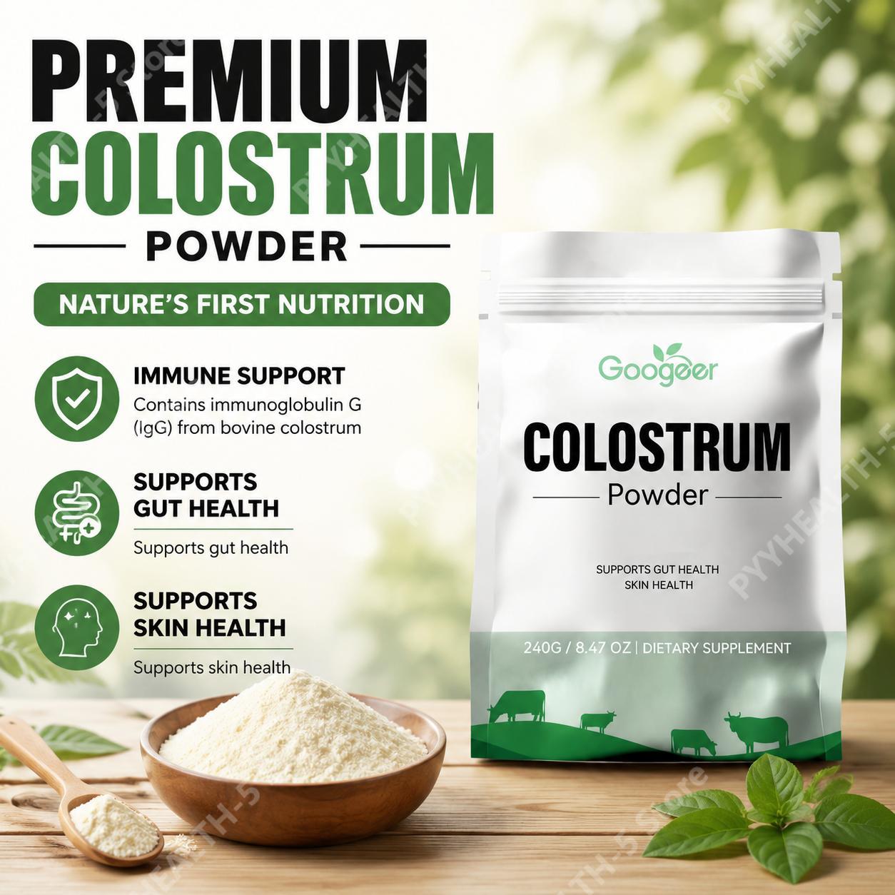 Colostrum Bovine Powder - Bubuk Kolostrum Googeer Mendukung Kesehatan Usus