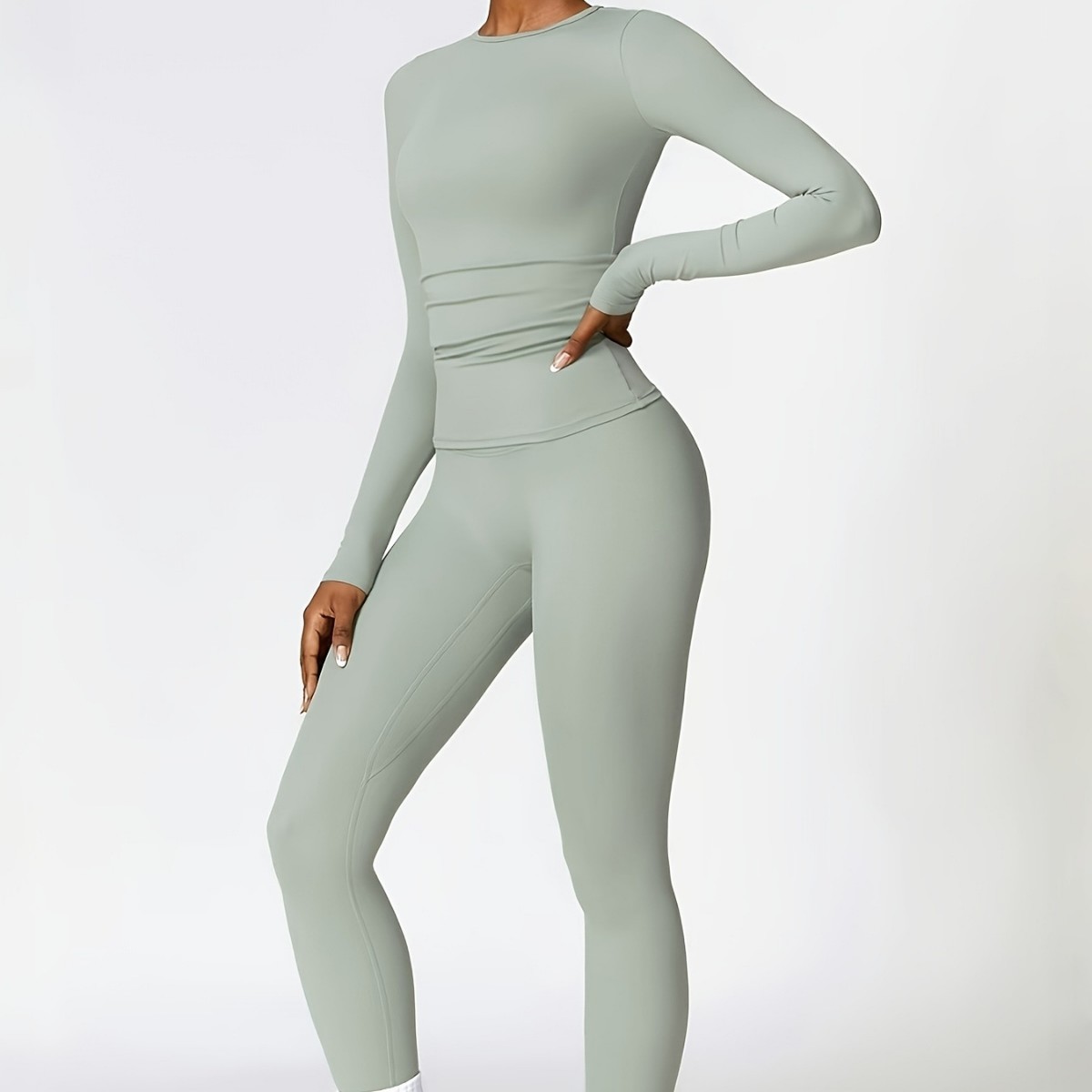 Setelan yoga ketat lengan panj - Fitness & Nutrition Lab Zapopan ulasan dan harga
