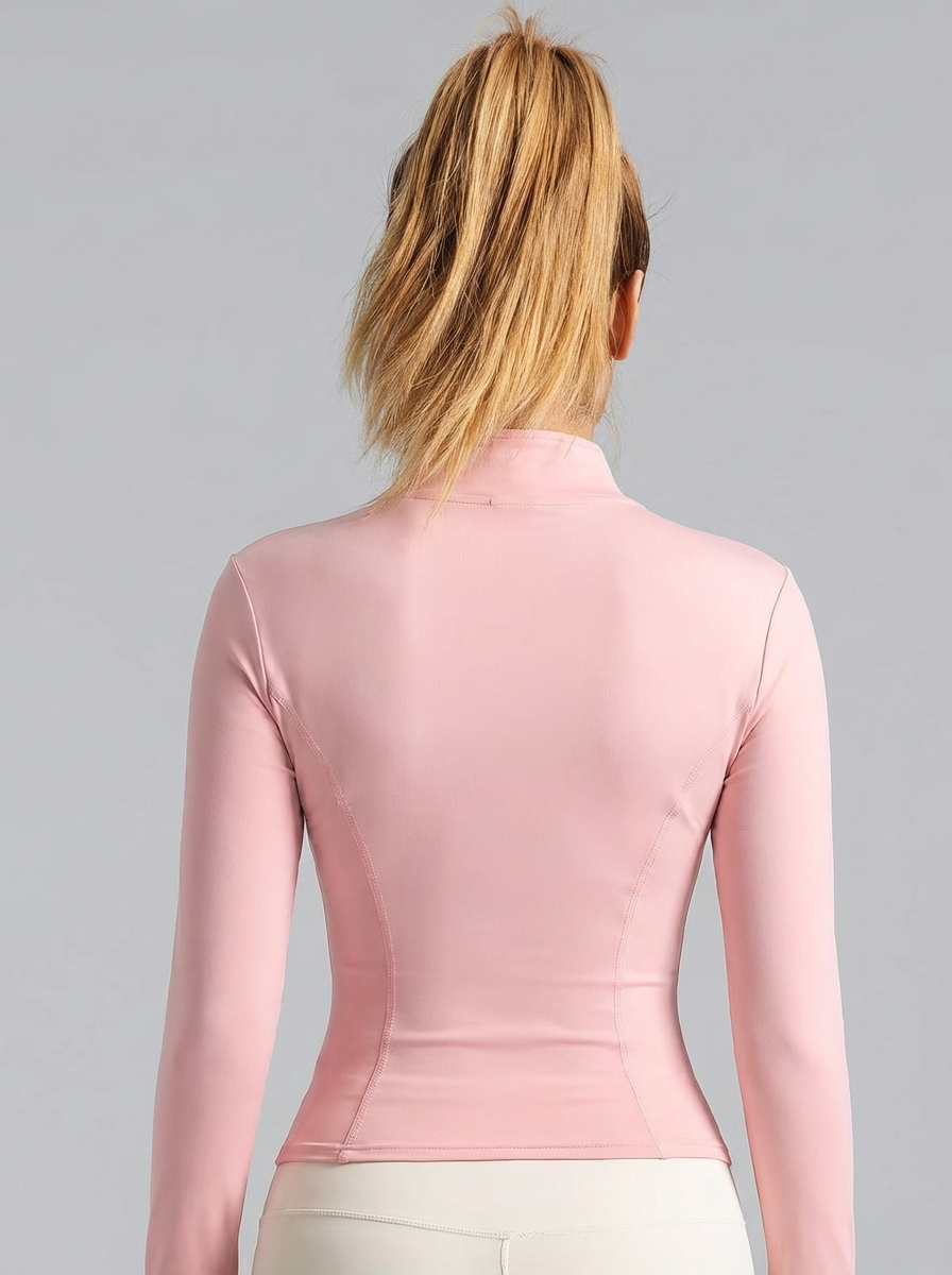 Jaket Yoga Wanita Warna Pink M - Fitness & Nutrition Lab Zapopan ulasan dan harga