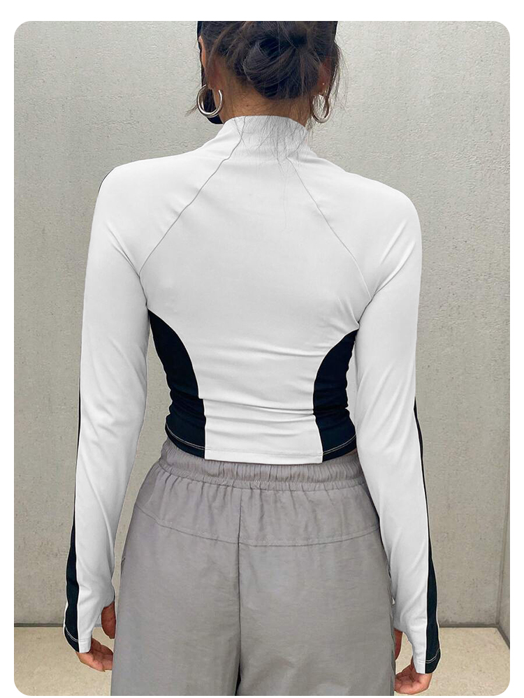 Jaket Yoga Kerah Tinggi untuk  - Fitness & Nutrition Lab Zapopan ulasan dan harga