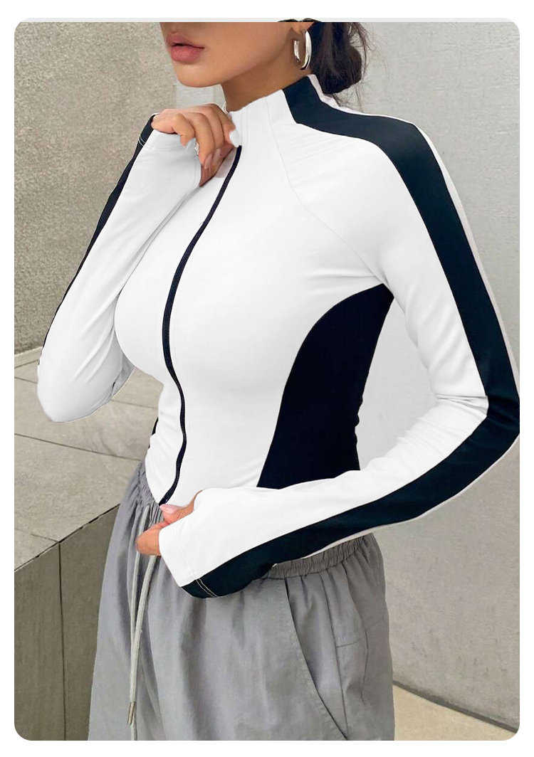 Jaket Yoga Kerah Tinggi untuk  - Fitness & Nutrition Lab Zapopan ulasan dan harga