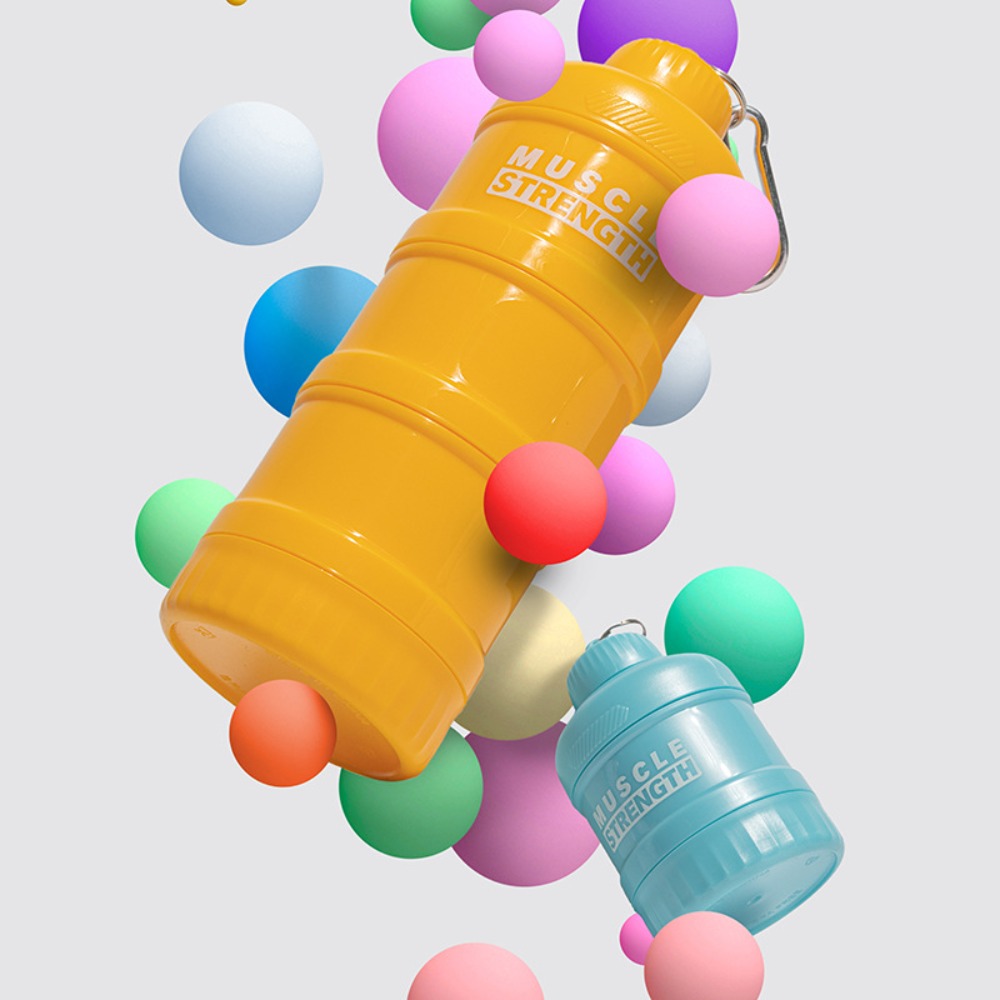 Kotak serbuk Protein portabel  - Protein Shaker Bottle ulasan dan harga