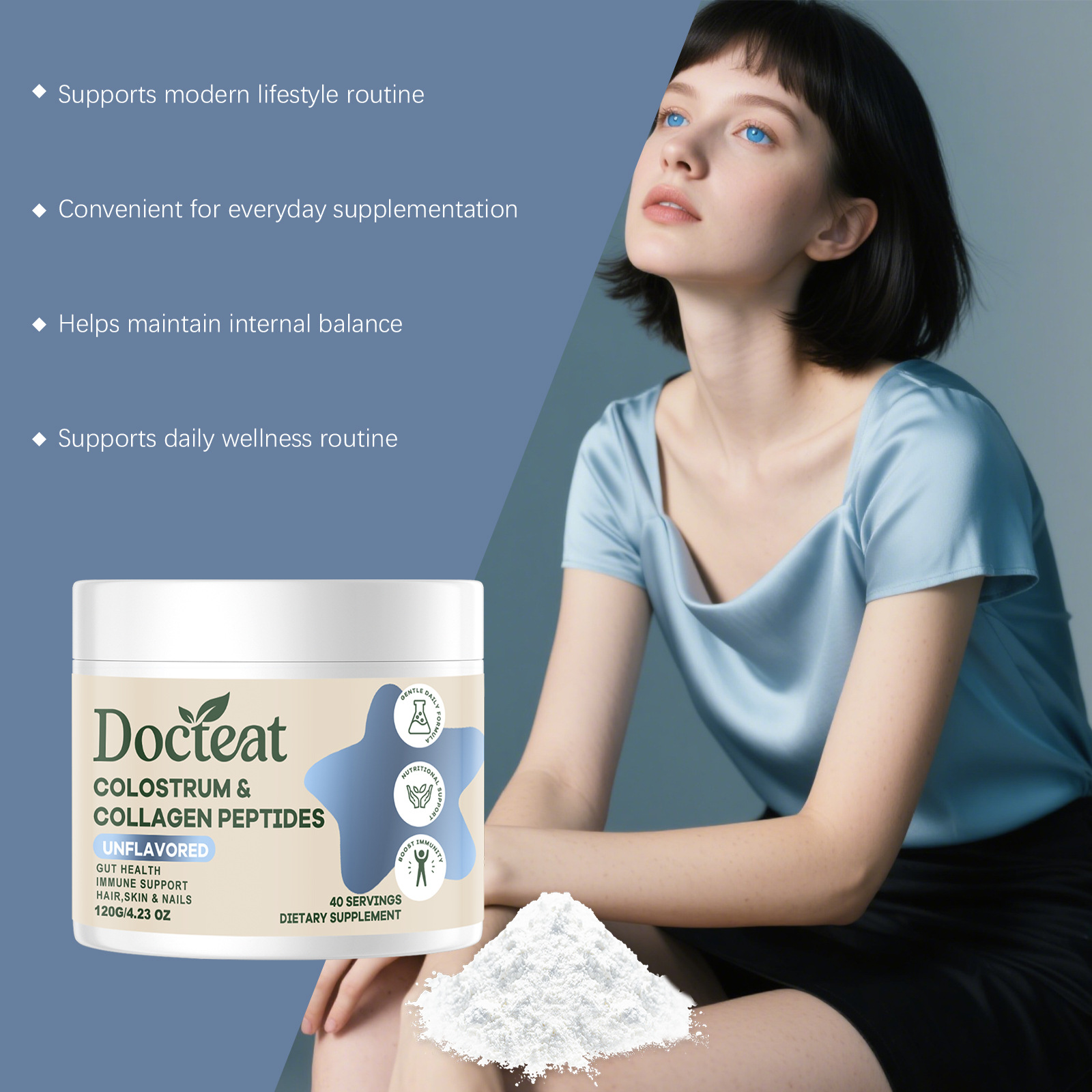 Bubuk Nutrisi Kolostrum Sapi d - Colostrum Bovine Powder ulasan dan harga